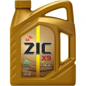 Масло синтетическое (X9 LS; 5w40; Diesel SN/CF; 4 л; MB-Approval 229; dexos2) для легковых авто ZIC 162609