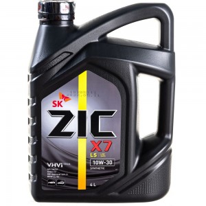 Масло синтетическое (X7 LS; 10w30; SN/CF; 4 л) для легковых автомобилей ZIC 162649
