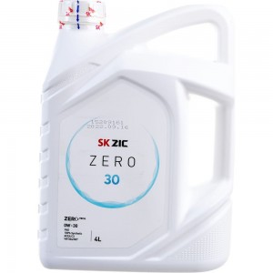 Масло синтетическое ZIC ZERO 30 (4 л; 0w-30; SN) SK Lubricants162676