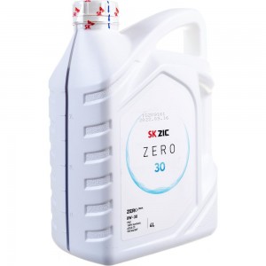 Масло синтетическое ZIC ZERO 30 (4 л; 0w-30; SN) SK Lubricants162676
