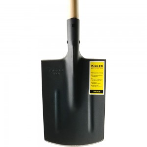 Штыковая прямоугольная лопата с деревянным черенком и ручкой ZINLER 960 мм Z1.8H3G
