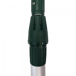 Телескопическая щетка для мытья ZiZay длина 2,5 метра с клапаном под воду и краником, щетина 25x5 см ZZ0122