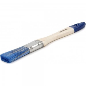 Плоская кисть для водных красок и лаков ZOLDER 25 х 10 мм, искусственная щетина, деревянная ручка 02512aqz