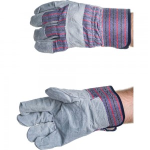 Спилковые комбинированные перчатки ZOLDER, размер 10.5, DH004