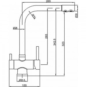 Смеситель ZorG Sanitary ZR 348 YF