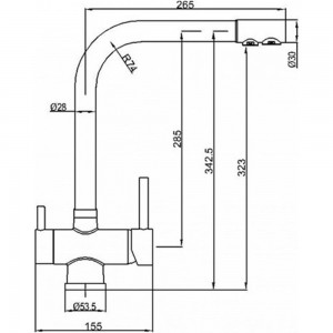 Смеситель ZorG Sanitary ZR 348 YF SATIN