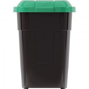 Бак ЗПИ «Альтернатива» для мусора 65л на колесахчерно-зеленый М4663