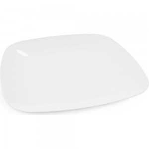 Тарелка ЗПИ «Альтернатива» Квадро плоская, белый М8043